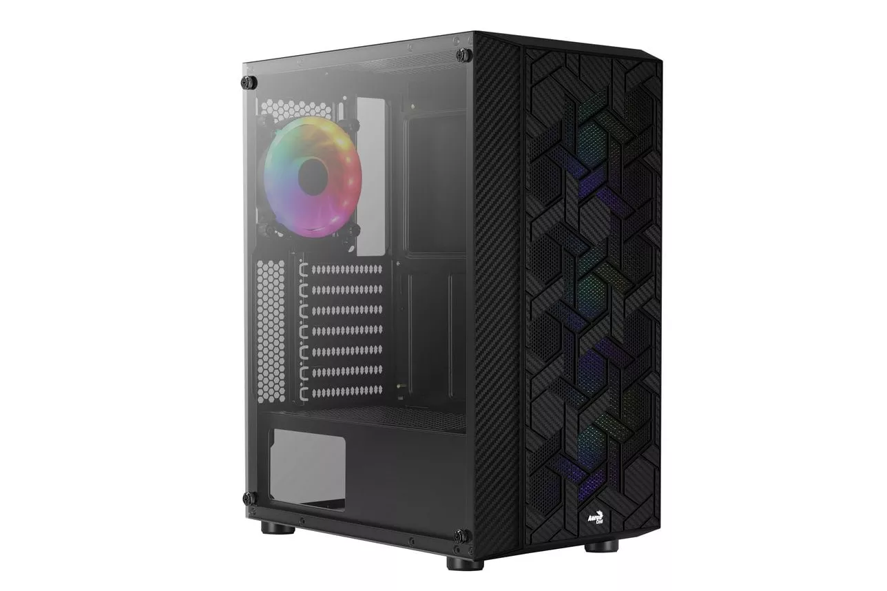 Torre PC Aerocool Hive FRGB Cristal Templado USB 3.0 Negra