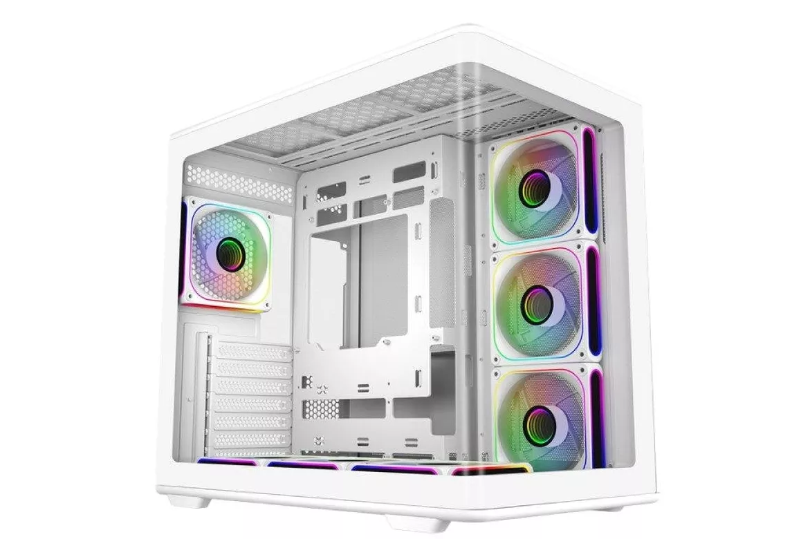 Torre PC Caja PC Cooler Master Elite 600 Blanco Vidrio Templado RGB ATX