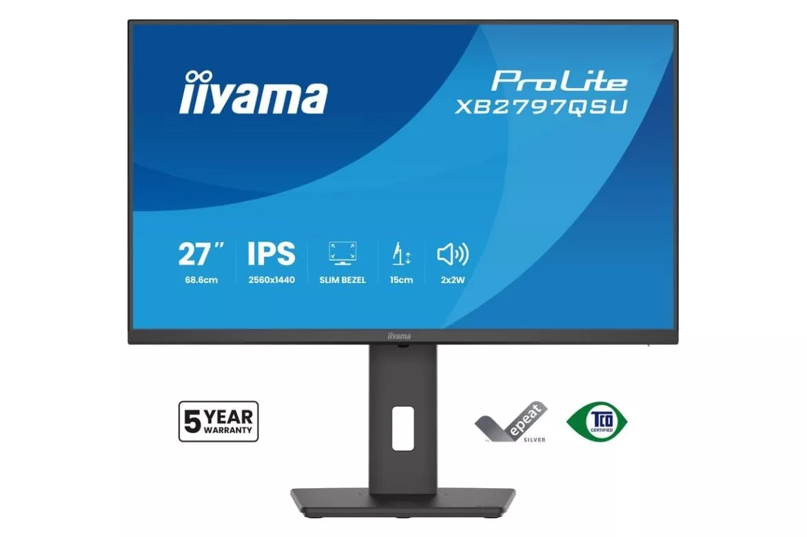 Monitor iiyama ProLite XB2797QSU-B1 27" Quad HD 75Hz IPS Altura Ajustable