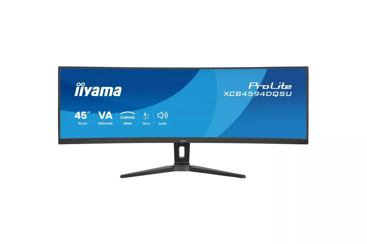 Monitor iiyama ProLite XCB4594DQSU-B1 44,5" Dual QHD 75Hz VA Curvo HDR Altura Ajustable