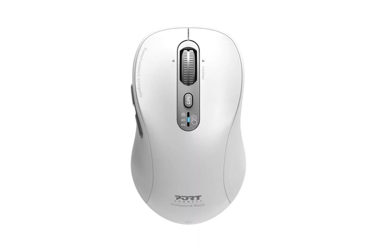 Rat&oacute;n Port Designs PORT Connect 900707CW Inal&aacute;mbrico Bluetooth 3200DPI Blanco Recargable