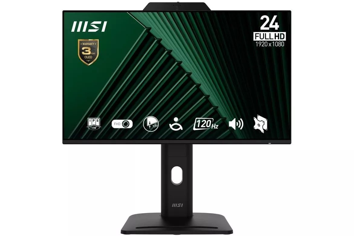 Monitor MSI Pro MP242PMGDE 23,8" FullHD 120Hz IPS Altavoces Ajuste Altura