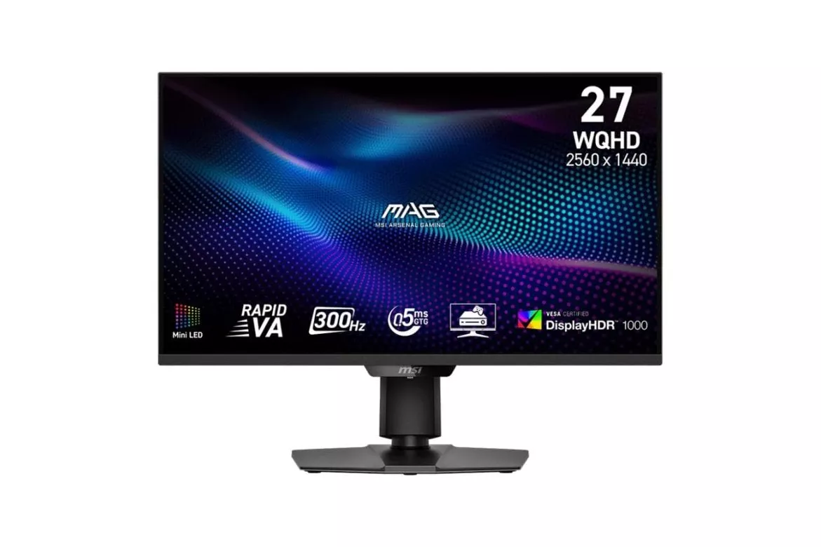 Monitor MSI MAG 274QPFDE X30MV 27" Wide Quad HD 300Hz VA HDR1000 Ajuste altura
