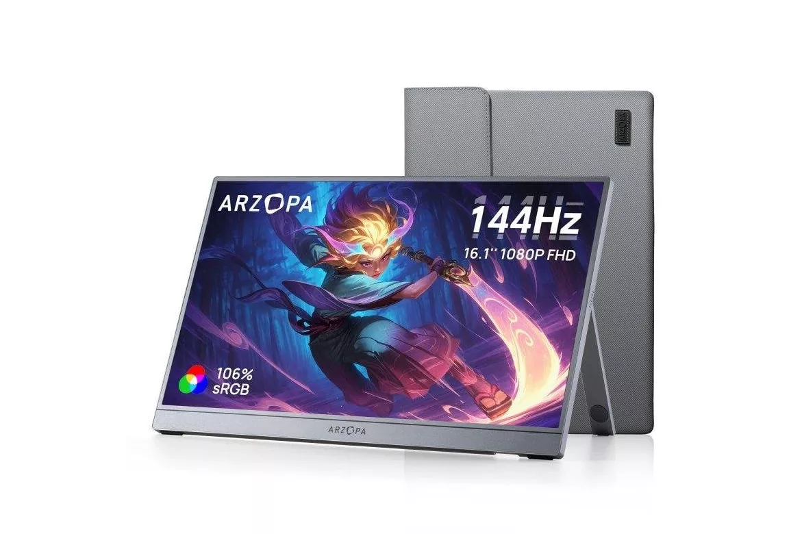 Monitor Arzopa Z1FC 16.1" FullHD 144Hz IPS Port&aacute;til HDR10 Altavoces Integrados