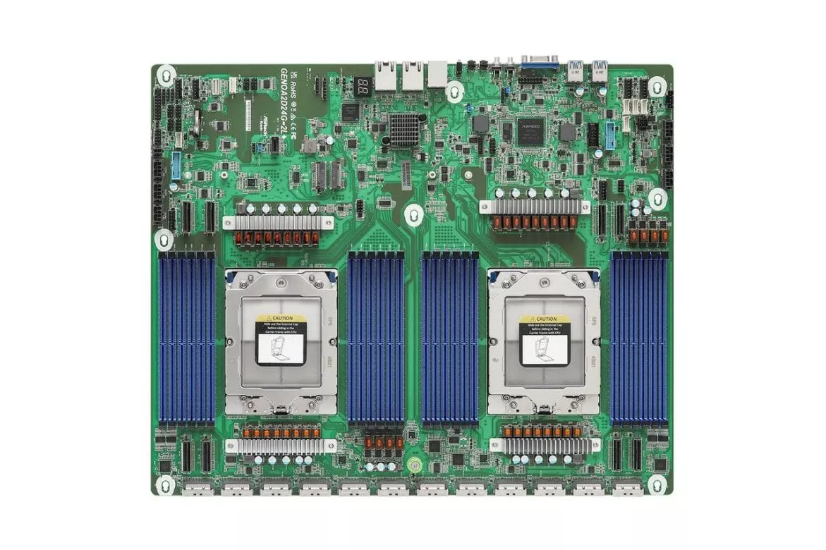 Placa Base AsRock GENOA2D24G-2L+ AMD SP5 DDR5-SDRAM ATX 2xLAN VGA Server
