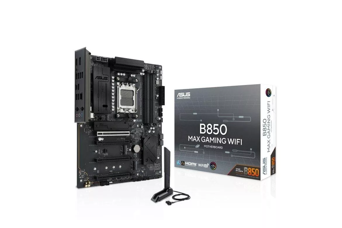 Placa Base ASUS B850 MAX GAMING WIFI AMD B850 AM5 DDR5 ATX WiFi 6E RGB PCIe 5.0