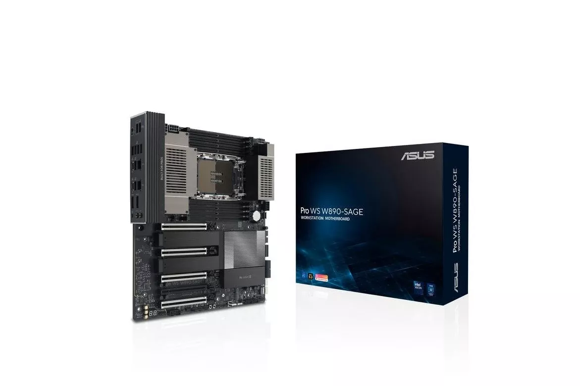 Placa Base ASUS PRO WS W890-SAGE Intel W890 LGA 4710-2 DDR5 CEB 10GbE PCIe 5.0 ECC RAID RGB