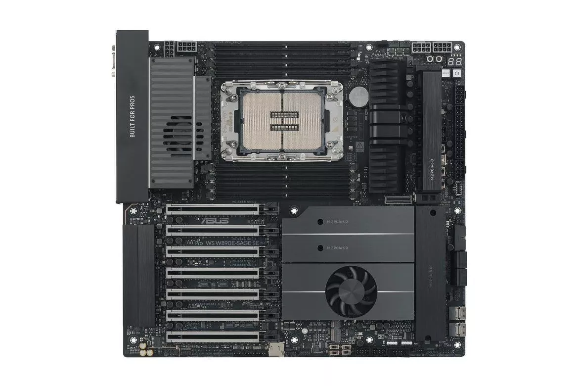Placa Base ASUS Pro WS W890E-SAGE SE Intel W890 LGA 4710-2 DDR5 EEB 10GbE PCIe 5.0 RAID ECC