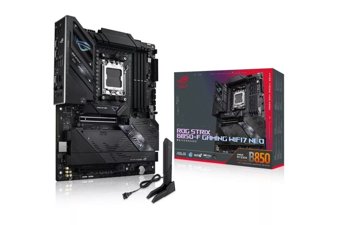 Placa Base ASUS ROG STRIX B850-F GAMING B850 AM5 DDR5 ATX WiFi 7 PCIe 5.0 RGB