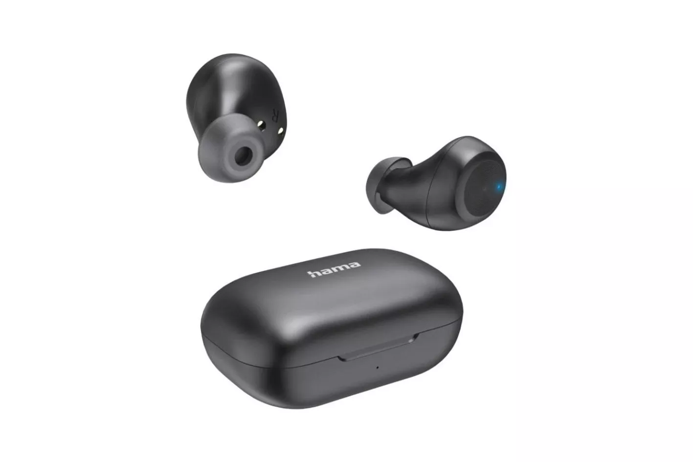 Auriculares Hama Spirit Chop II inal&aacute;mbricos Bluetooth TWS para deporte con micr&oacute;fono negros