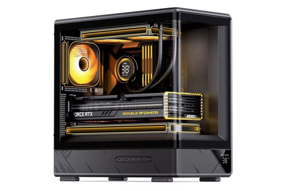 Gabinete Jonsbo D200 Vidrio Templado Negro