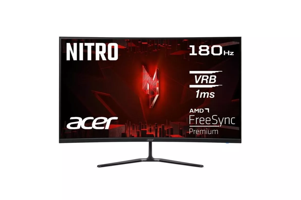 Monitor Acer Nitro ED320QRS3bmiipx 31,5" FullHD 180Hz VA Curvo 1ms FreeSync Premium HDR10