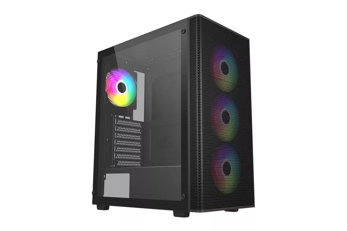 Carcasa FSP M220-BA Midi Tower mATX ATX Negro ARGB Vidrio