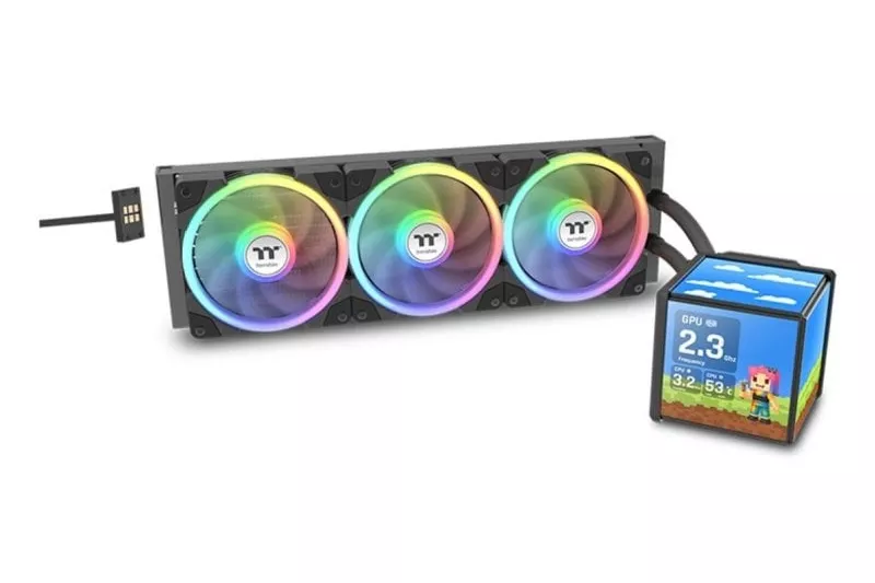 Refrigeraci&oacute;n L&iacute;quida Thermaltake MINECUBE 360 Ultra 360mm 3 Ventiladores ARGB LCD