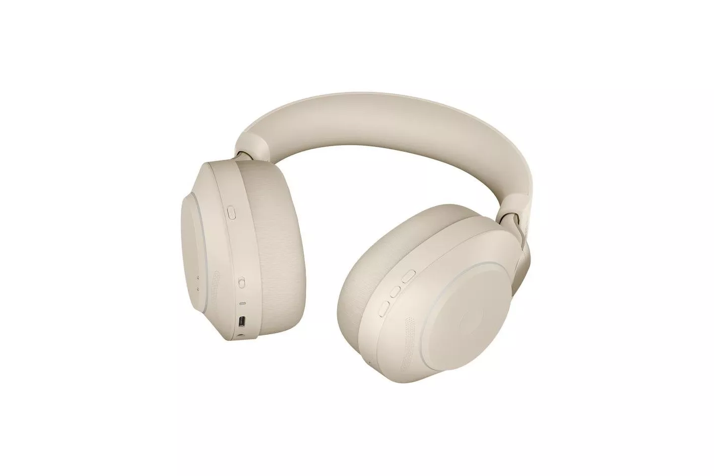 Auriculares Jabra Evolve2 85 inal&aacute;mbricos Bluetooth con Cancelaci&oacute;n Activa de Ruido para oficina y llamadas, micr&oacute;fono boom, beige