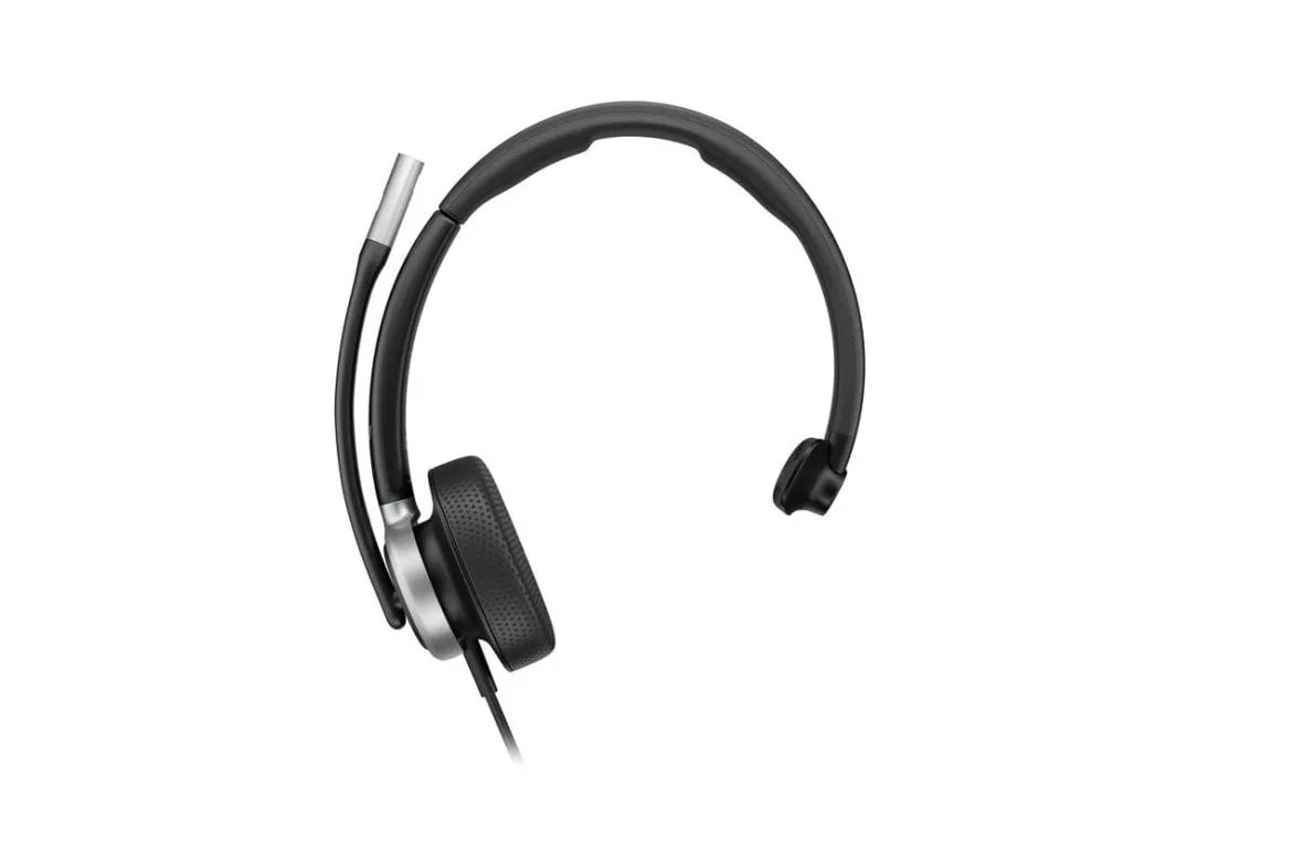 Auriculares Poly Mission 615 con cable USB, monoaurales, cancelaci&oacute;n de ruido, oficina, negros