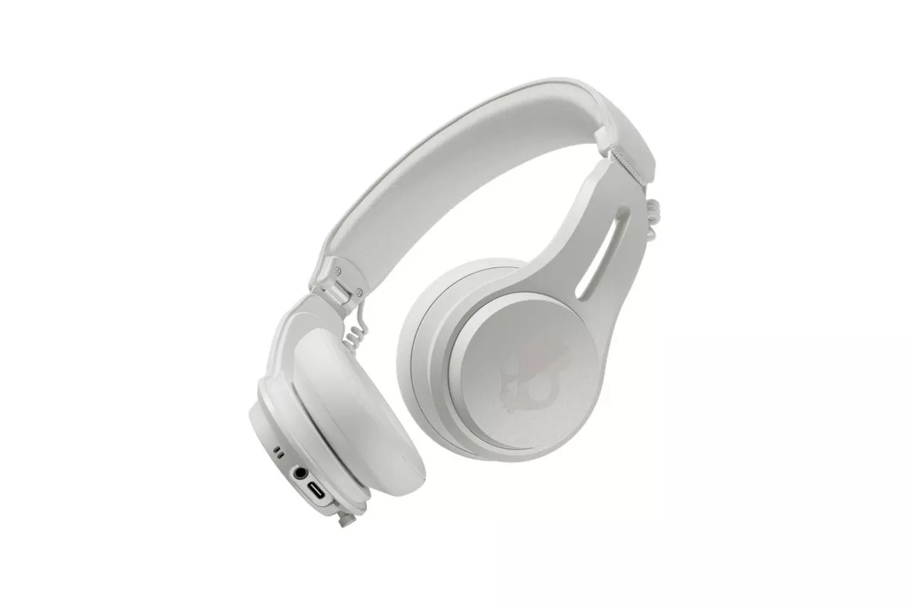 Auriculares Skullcandy Icon ANC inal&aacute;mbricos Bluetooth con cancelaci&oacute;n de ruido, micr&oacute;fono y resistencia IPX4, blancos