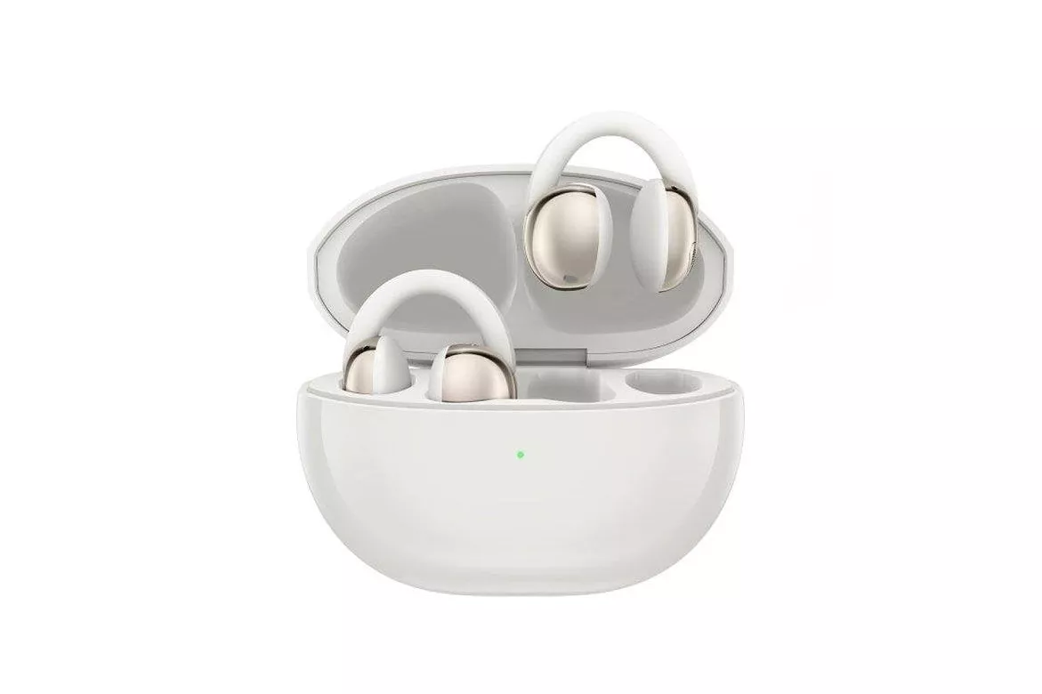 Auriculares TCL Crystal Clip inal&aacute;mbricos Bluetooth con Cancelaci&oacute;n de Ruido, Open-ear, IPX4, blancos