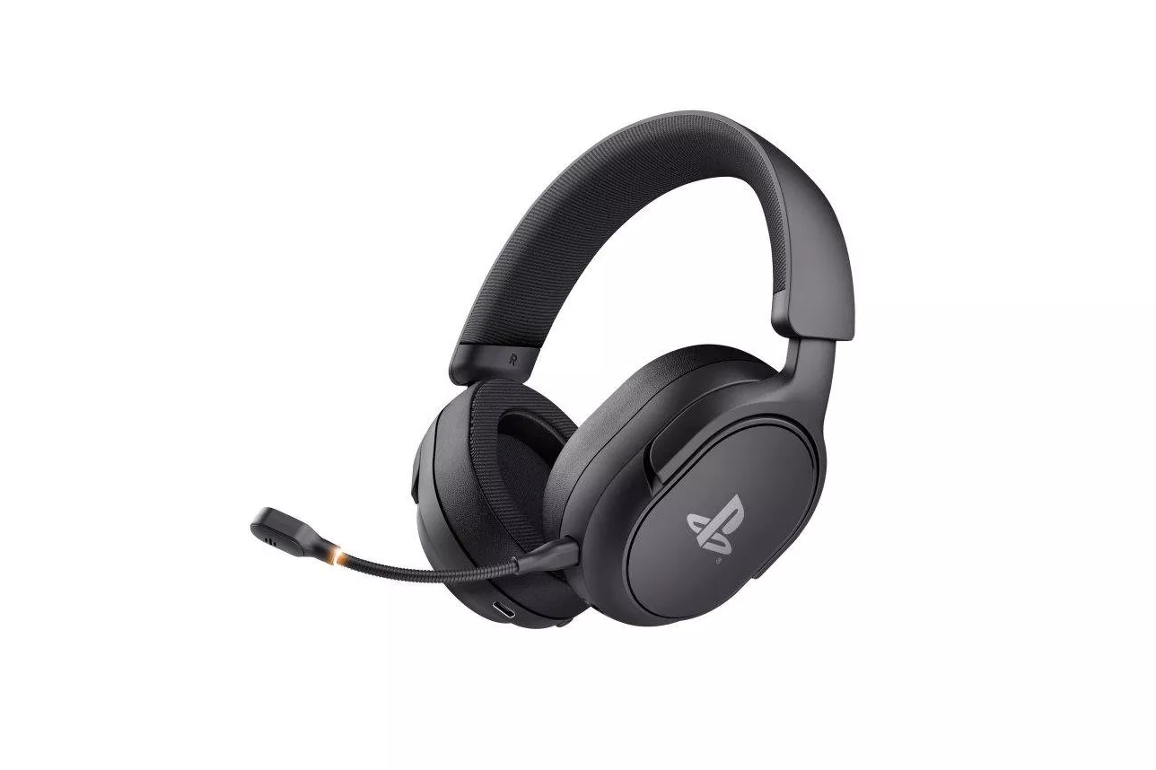 Auriculares Trust GXT 499W Forta inal&aacute;mbricos USB para gaming PS5 con micr&oacute;fono desmontable negros
