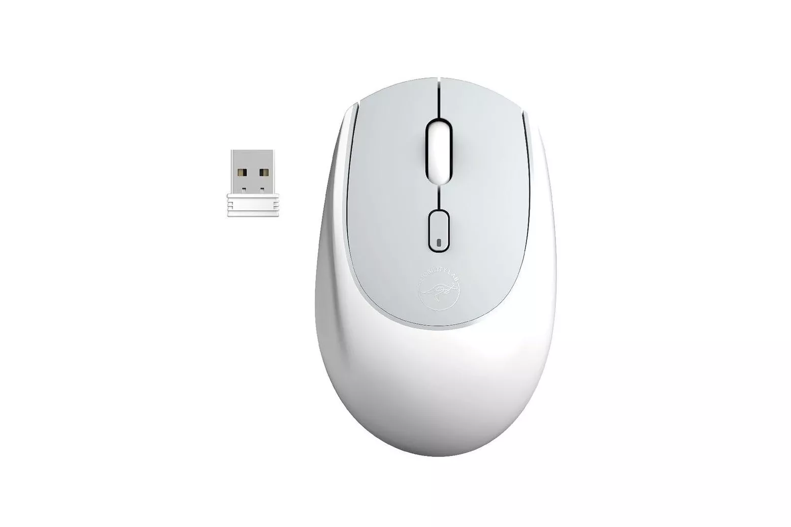 Rat&oacute;n Mobility Lab Pop Gum inal&aacute;mbrico triple conexi&oacute;n 1600 DPI blanco clics silenciosos