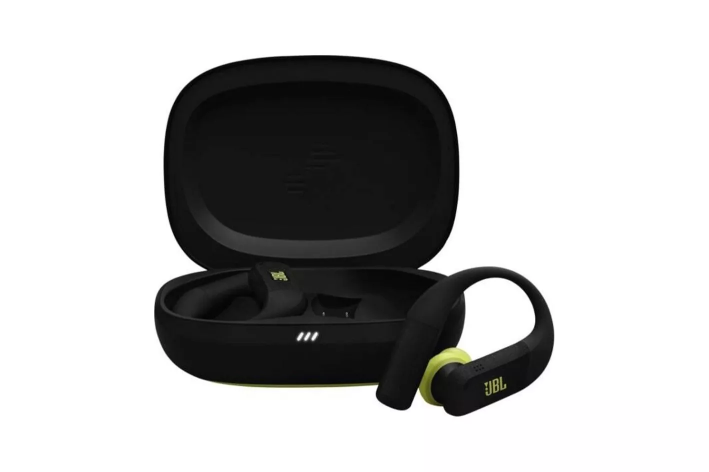 Auriculares JBL Endurance Peak 4 inal&aacute;mbricos Bluetooth deportivos con protecci&oacute;n IP68 Negro y Marr&oacute;n