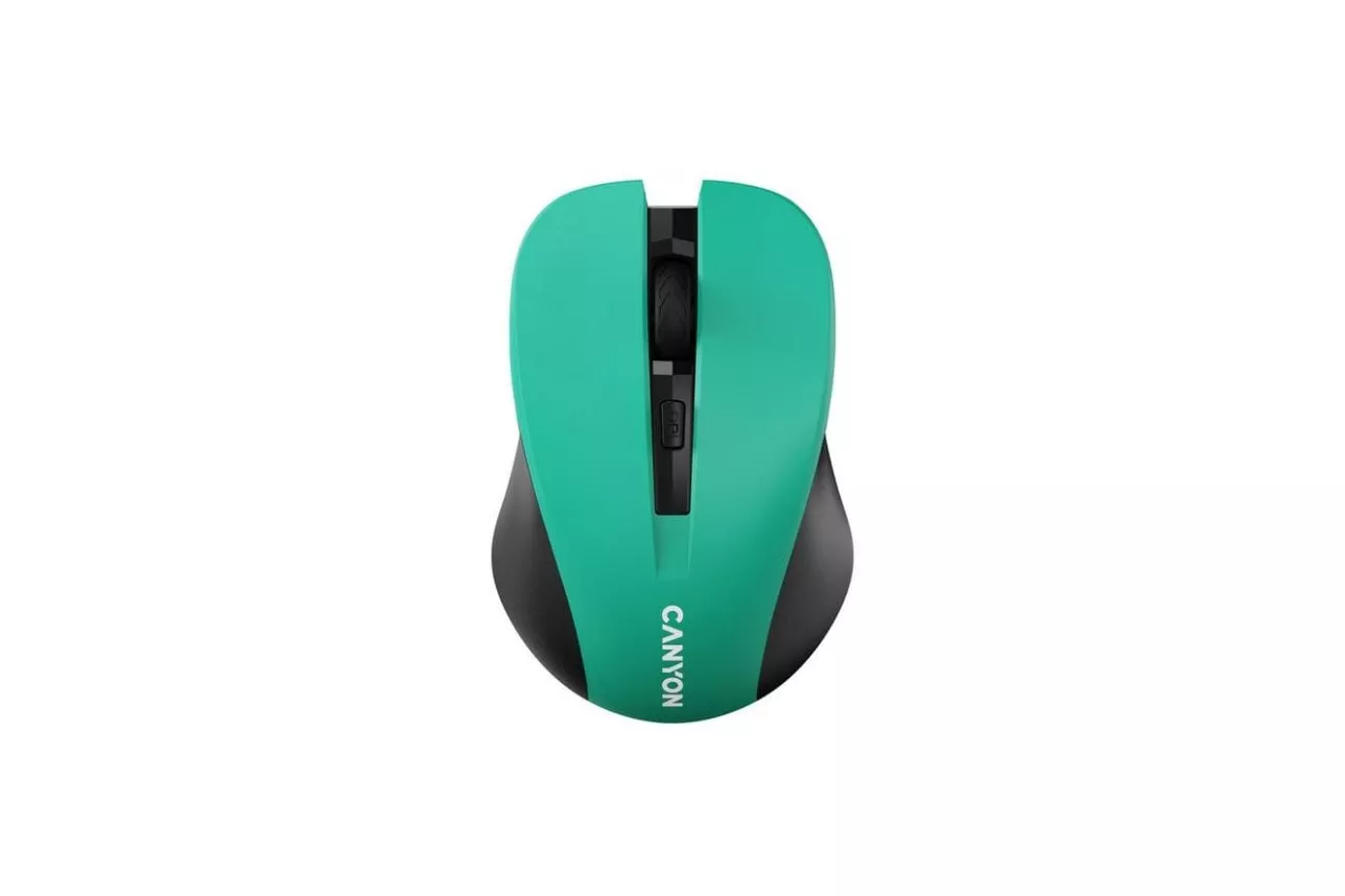 Rat&oacute;n CANYON MW-1 Inal&aacute;mbrico RF 1200 DPI Verde Ambidiestro DPI Switch