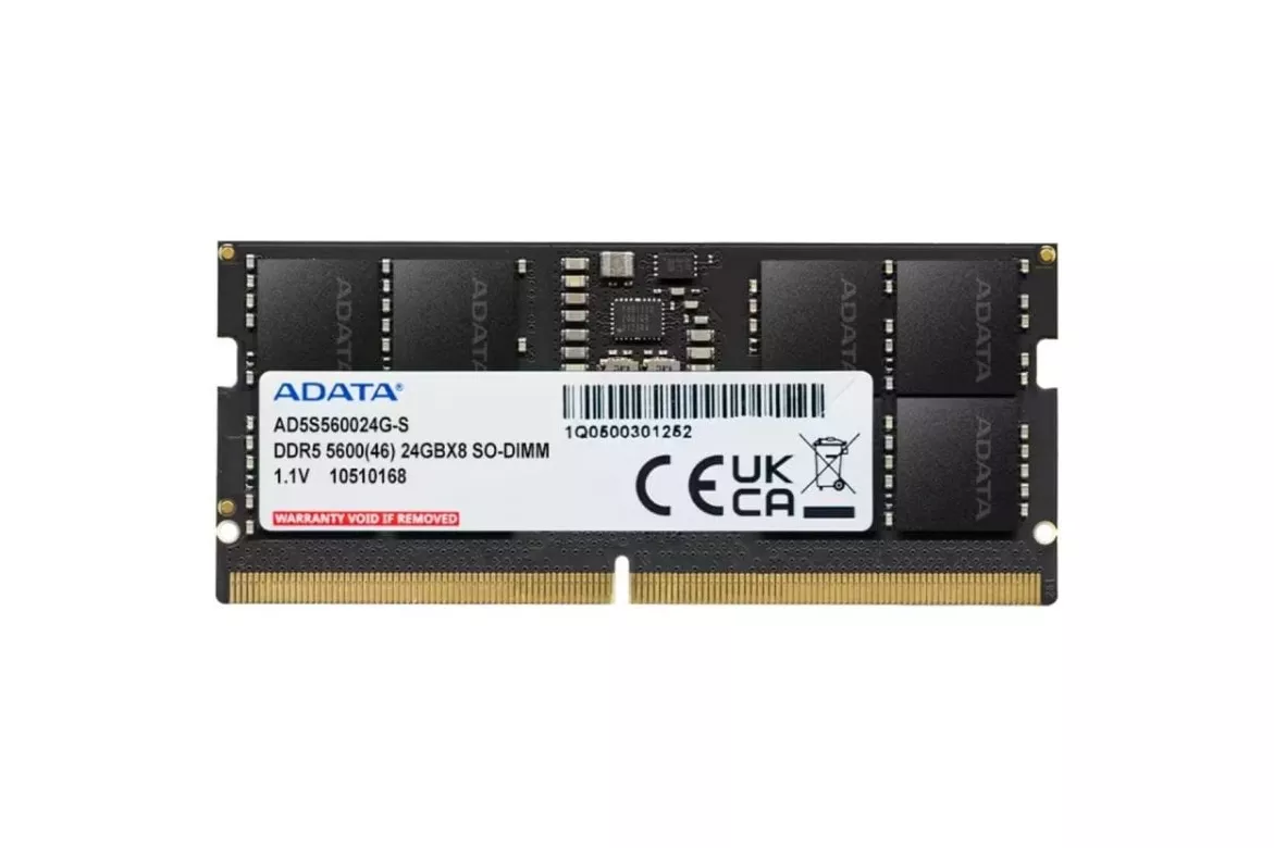 Memoria RAM Adata AD5S560024G-S 24GB 1x24GB DDR5 5600MHz CL46 Negro SO-DIMM