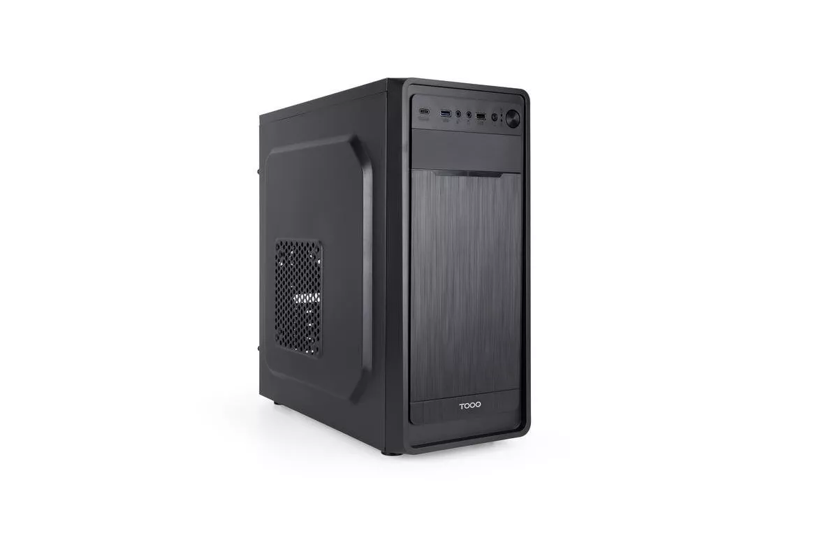 Torre PC Carcasa de ordenador TooQ PRISMA ULTRA Midi Tower Negro Fuente 500W
