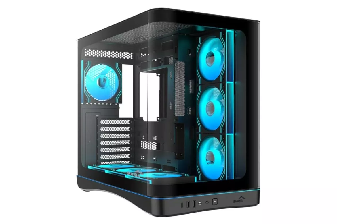 Carcasa Sama Gears V62 Midi Tower ATX Vidrio templado Iluminaci&oacute;n RGB