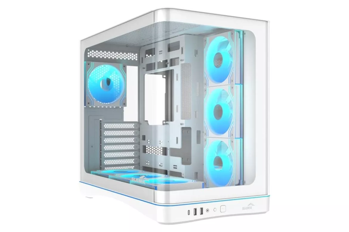Carcasa Sama Gears V62 Midi Tower ATX Blanca Gaming