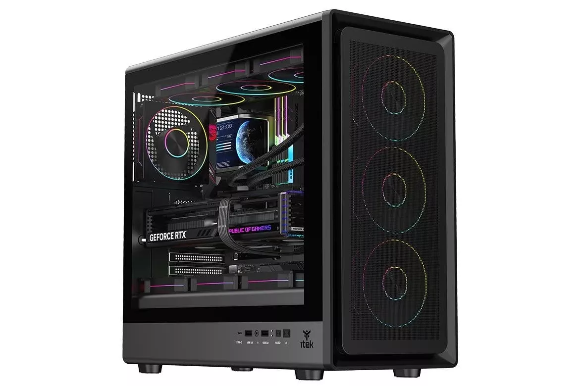 Torre PC Carcasa Itek MESHCORE 36B Torre Gaming RGB ATX