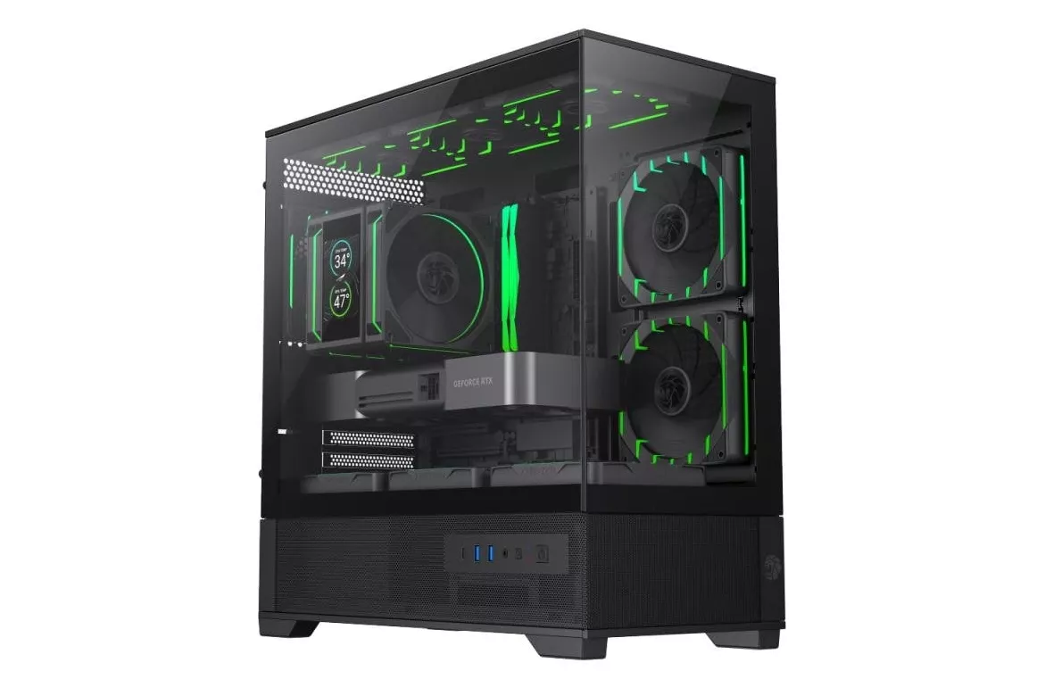 Carcasa GameMax VISTA 2 MB Mini Tower Negro Vidrio templado Gaming