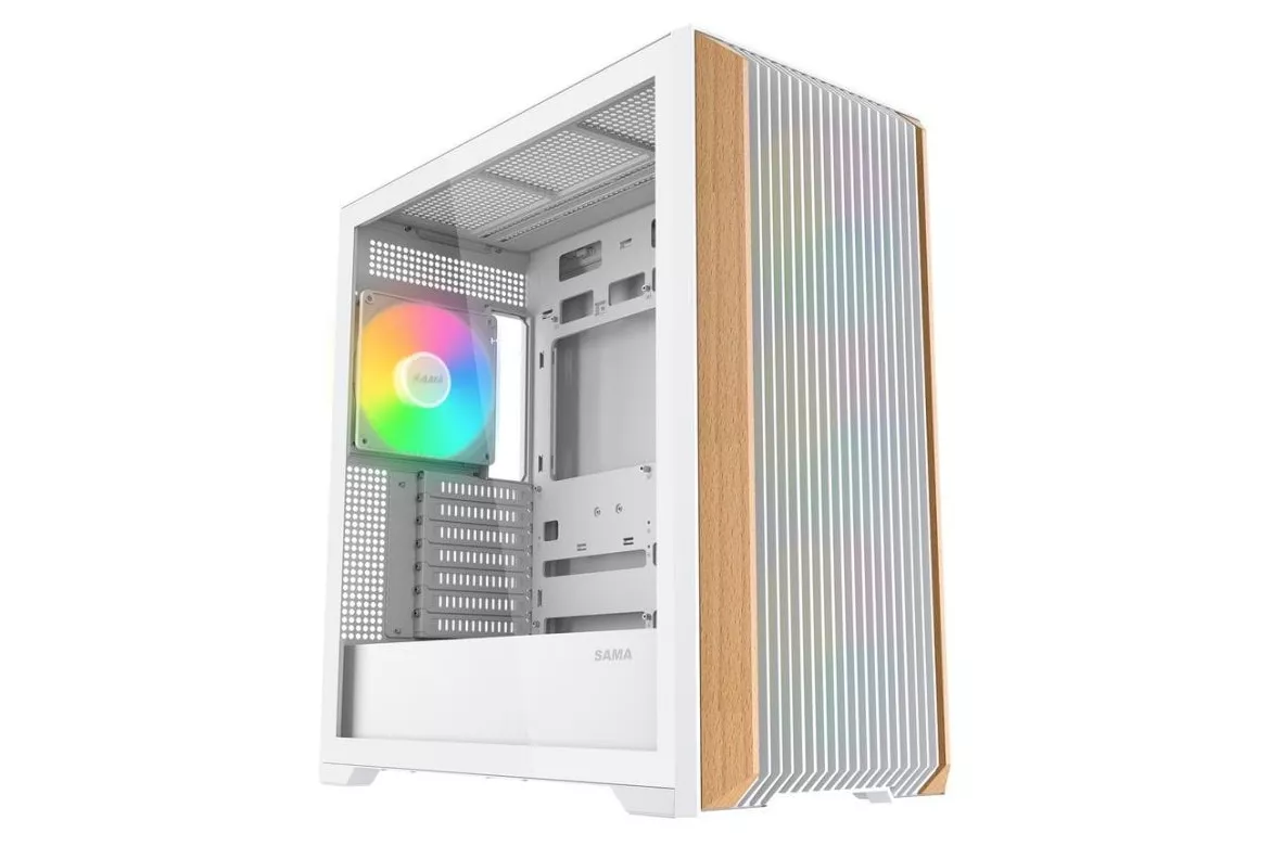 Carcasa Sama Gears Z60 Midi Tower Blanco ATX