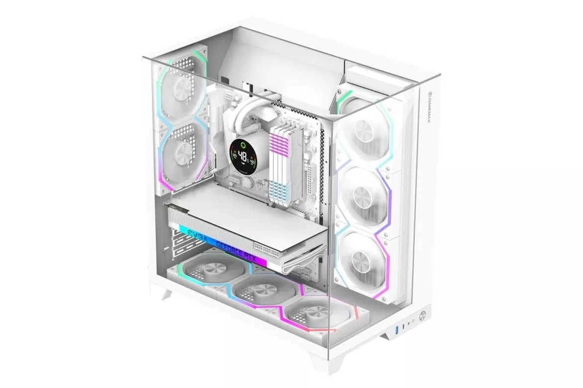 Carcasa GameMax Infinity Pro WH Midi Tower Blanco ATX Vidrio templado