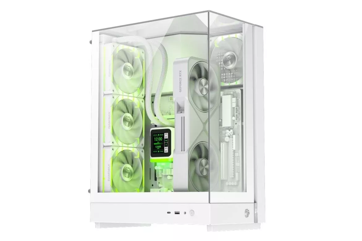 Carcasa GameMax T20 WH Midi Tower Blanco Vidrio Templado