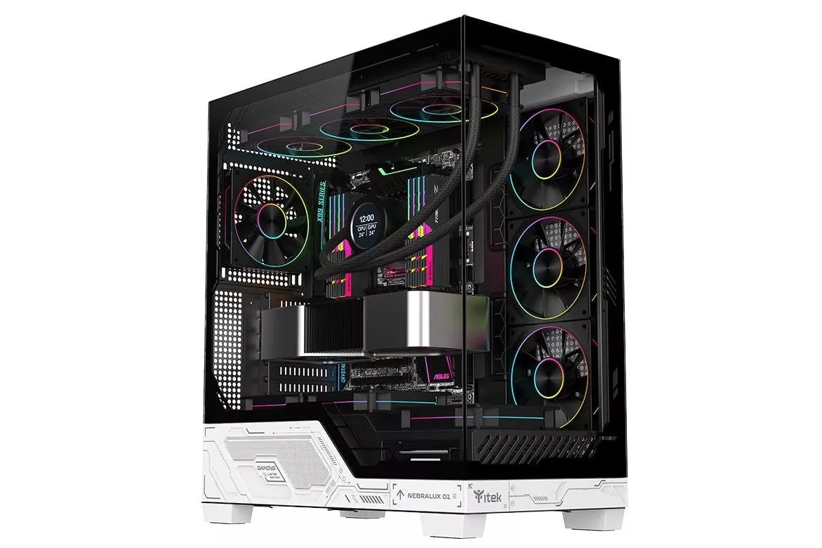 Carcasa Itek NEBRALUX 01 Torre Blanca ATX RGB