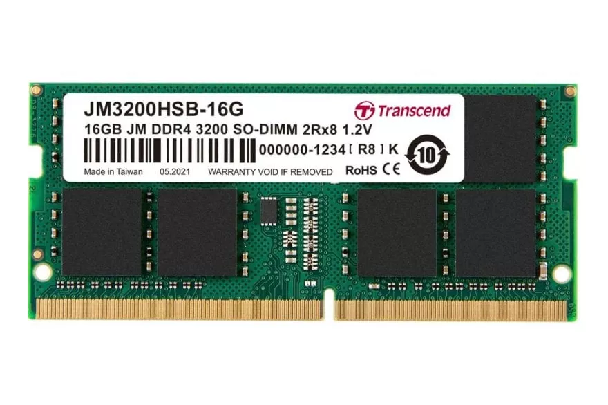 Memoria RAM Transcend JetRam JM3200HSB-16G 16GB DDR4 3200MHz CL22 SO-DIMM