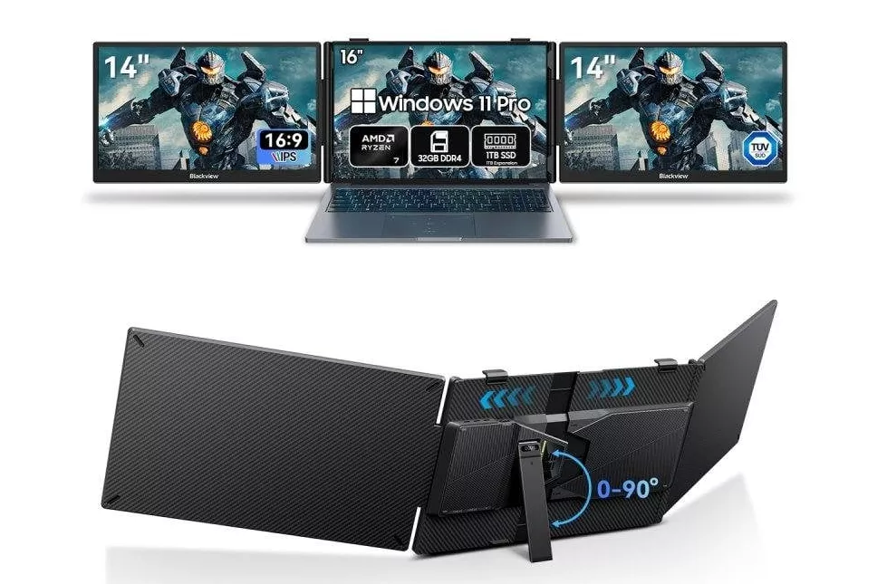 Monitor Blackview DCM5 14" FullHD 60Hz IPS USB-C Carga Inversa Altavoz Integrado