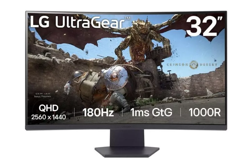 Monitor LG 32GS60QX-B 31,5" Quad HD 180Hz VA Curvo FreeSync HDR10 1ms