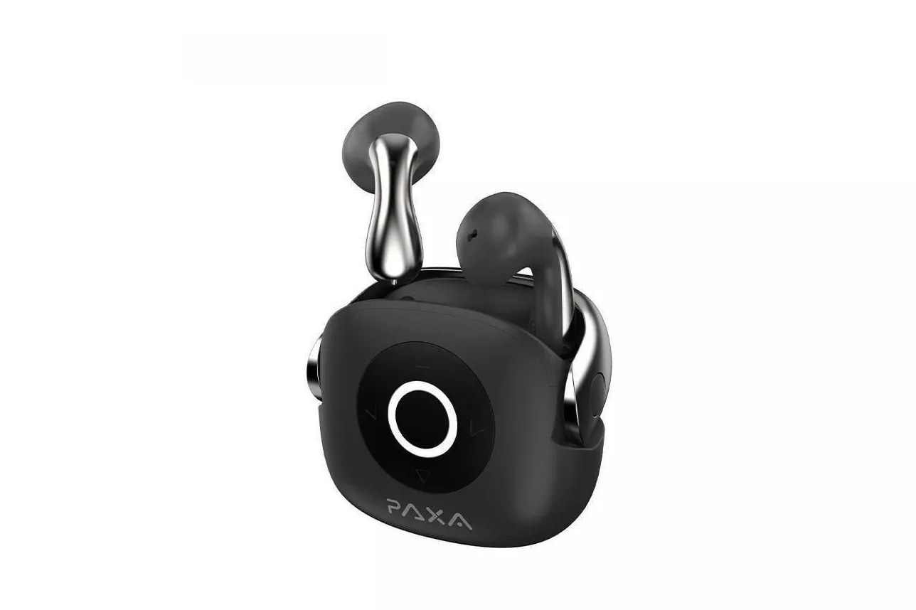 Auriculares Paxa SU6 inal&aacute;mbricos Bluetooth con control remoto 2 en 1, micr&oacute;fono y negro