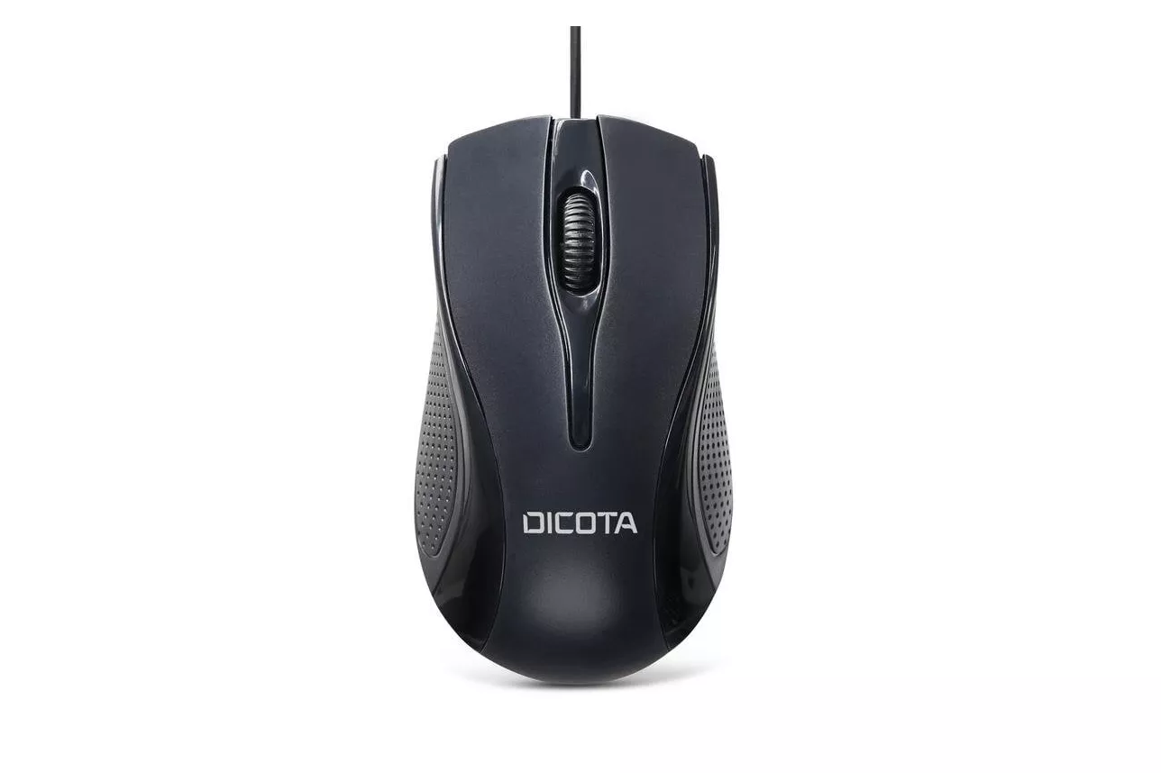 Rat&oacute;n Dicota D32011 USB tipo A 1200 DPI Ambidiestro Negro con Cable