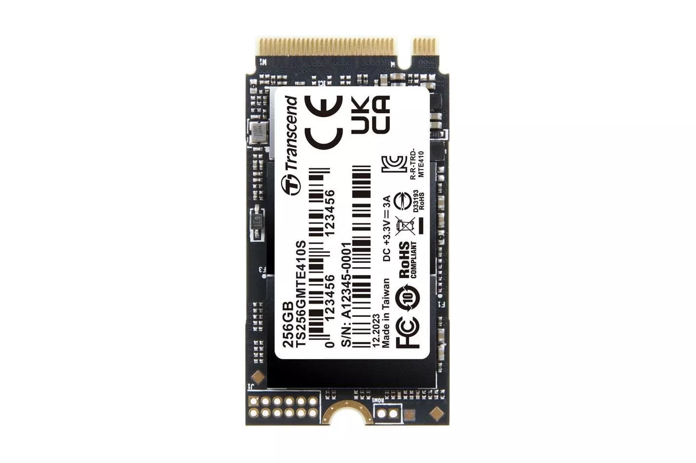 Disco Duro Transcend PCIe SSD 410S 256 GB M.2 NVMe 3300 MB/s Gaming