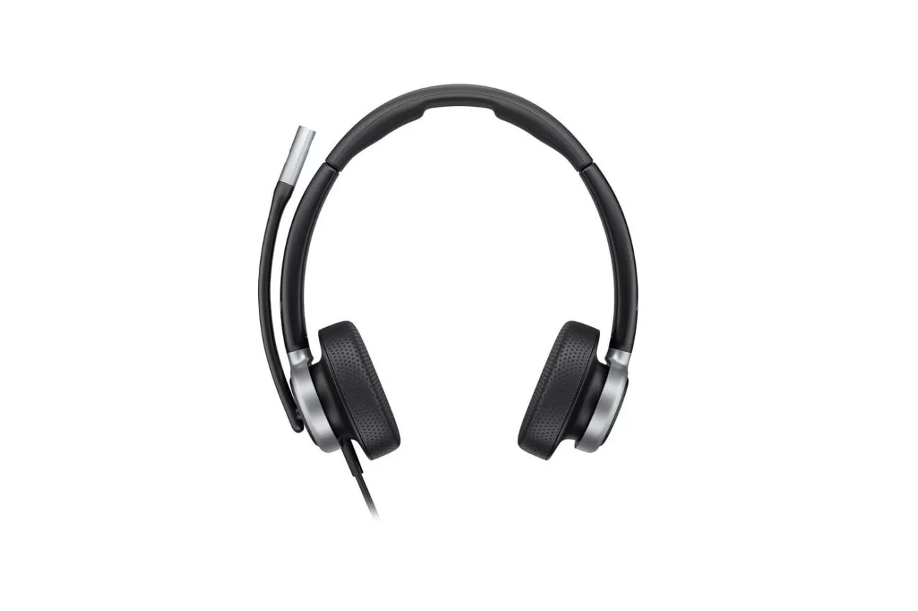 Auriculares Poly Mission 625 con cable USB-C y USB-A, cancelaci&oacute;n de ruido, oficina, negros