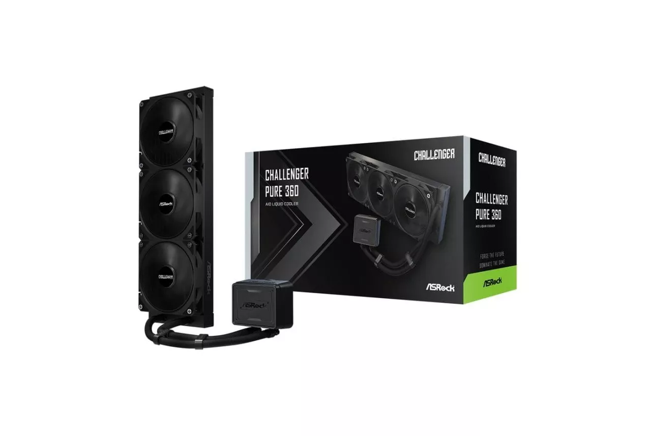 Refrigeraci&oacute;n L&iacute;quida AsRock Challenger Pure 360 360mm 3 Ventiladores Negro