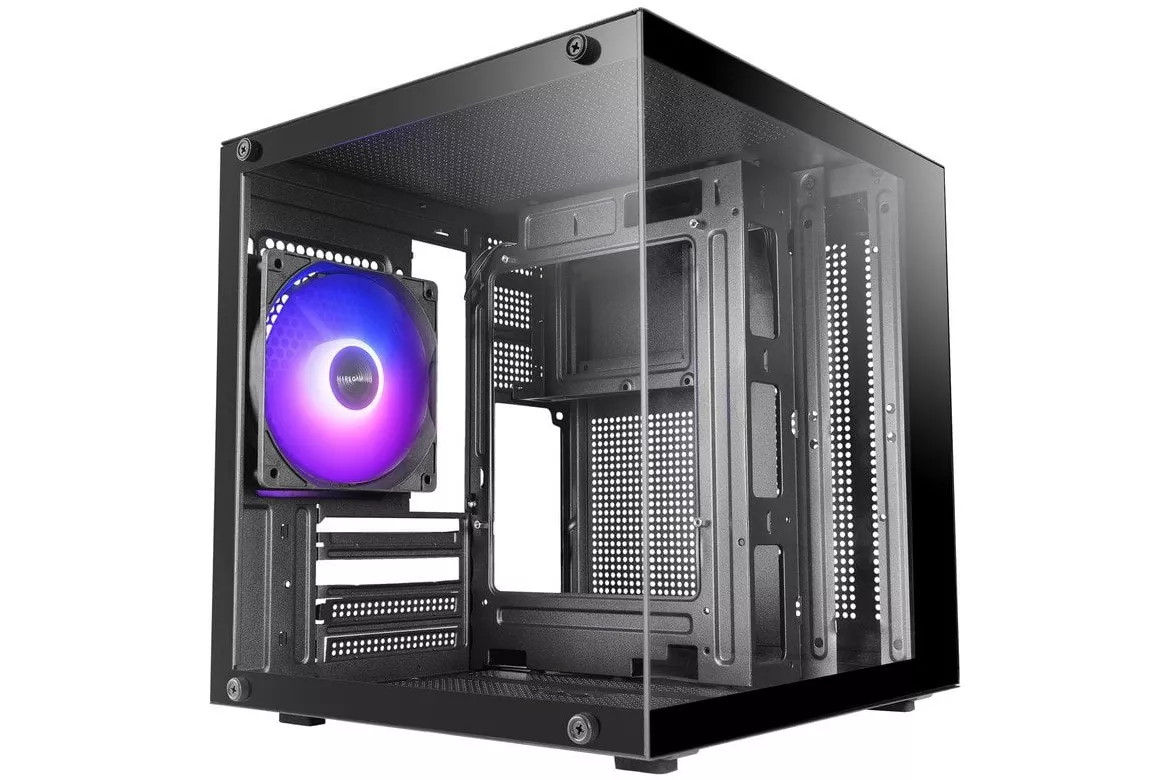 Mars Gaming Mc-cube Caja Pc Microatx Formato Cubo Cristal Templado Argb Negro
