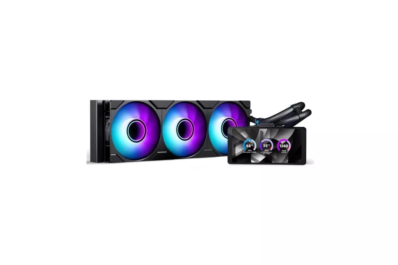 Refrigeraci&oacute;n L&iacute;quida Phanteks Glacier One 360M25 LCD 360mm 3 Ventiladores RGB