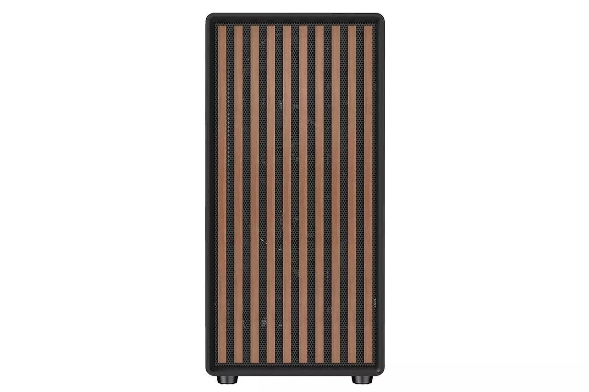 Carcasa Itek WOODY W2B Torre Madera ATX con Ventana de Vidrio Templado