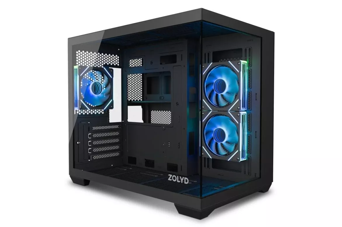 Carcasa Zolyd Pulsar Torre Negro Transparente micro ATX Mini-ITX