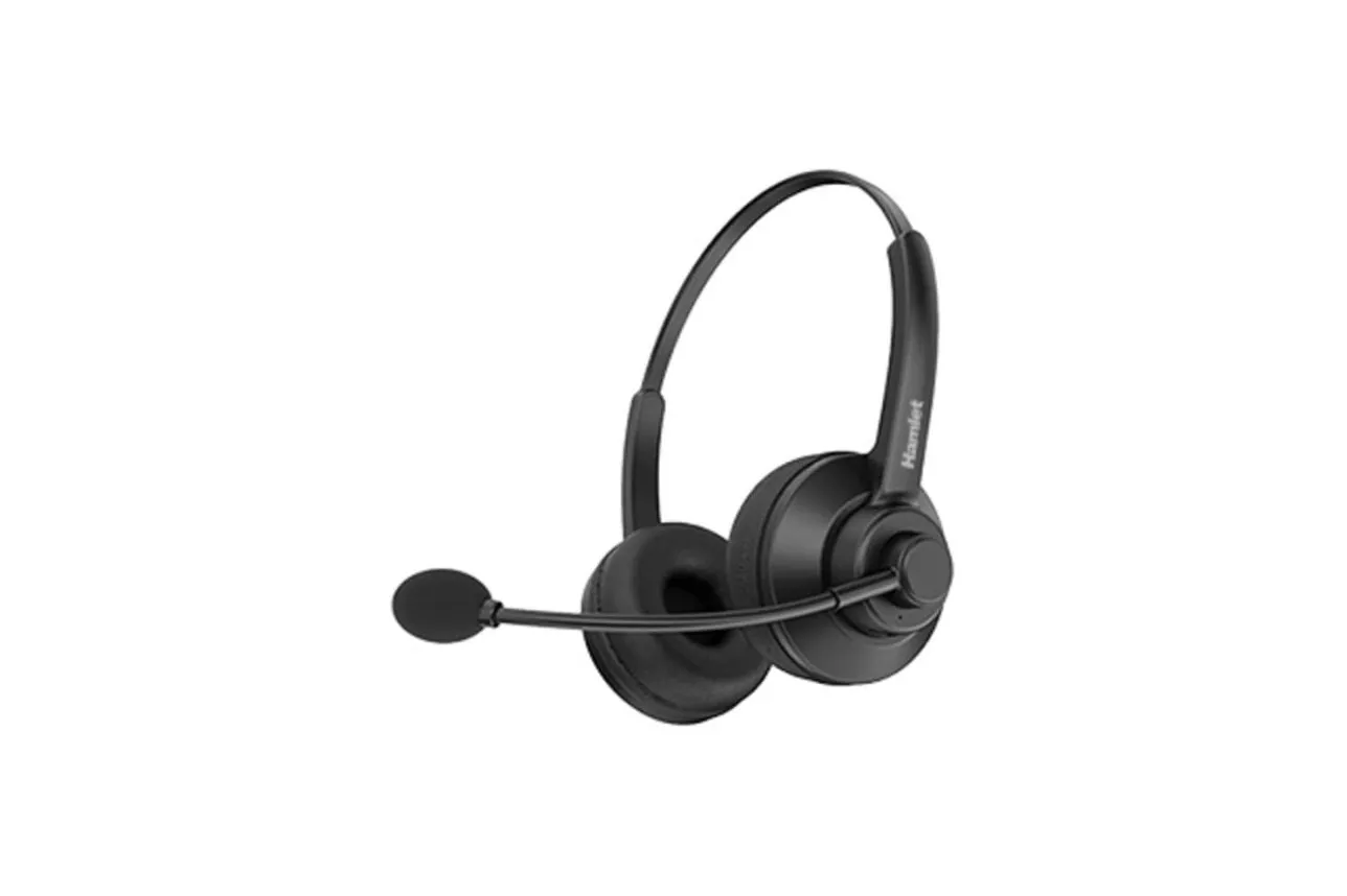Auriculares Hamlet HHEADM-BTS inal&aacute;mbricos Bluetooth para llamadas y m&uacute;sica negros