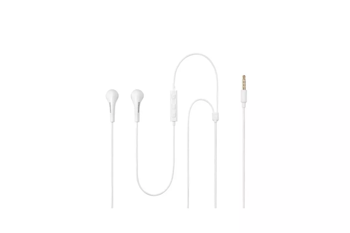 Auriculares Samsung EHS64 con cable, jack 3,5 mm, llamadas y m&uacute;sica, control de volumen, blancos